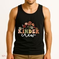 Kinder Crew Back To School Kindergarten Teacher Kinder Garten Tank Top thumb 3