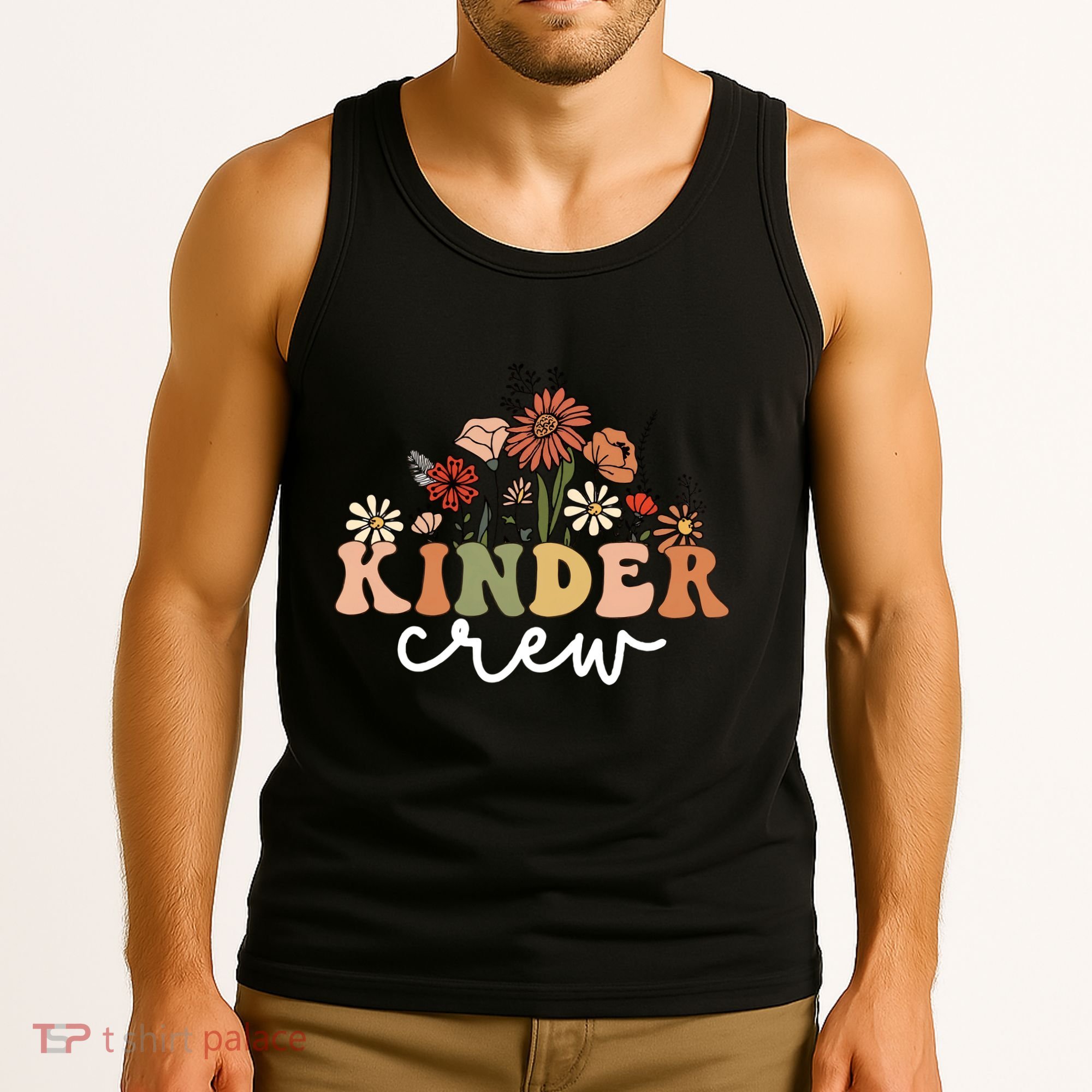 Kinder Crew Back To School Kindergarten Teacher Kinder Garten Tank Top