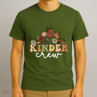 Kinder Crew Back To School Kindergarten Teacher Kinder Garten T-Shirt thumb 3
