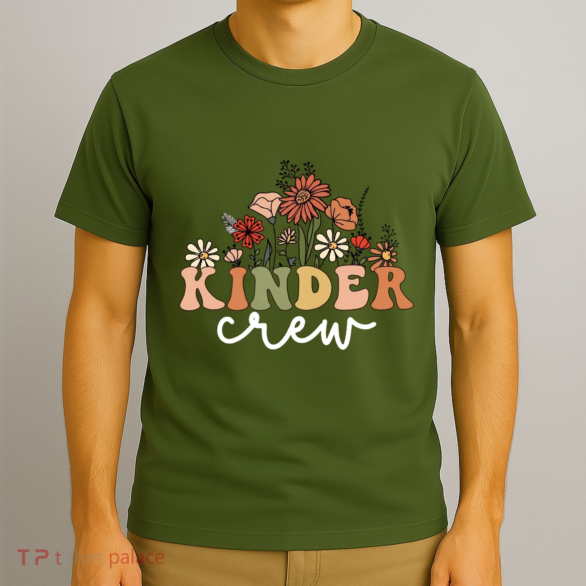 Kinder Crew Back To School Kindergarten Teacher Kinder Garten T-Shirt