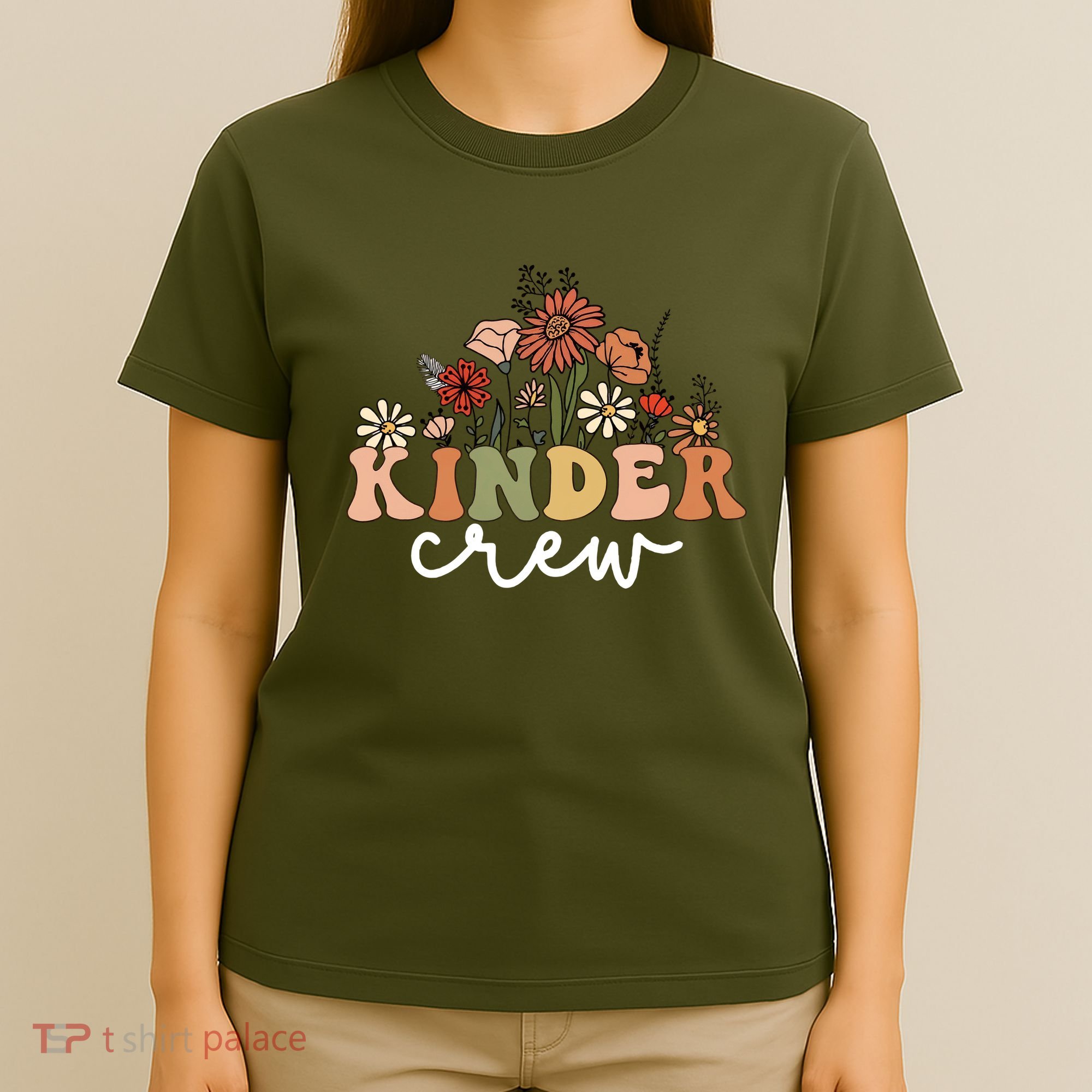 Kinder Crew Back To School Kindergarten Teacher Kinder Garten T-Shirt