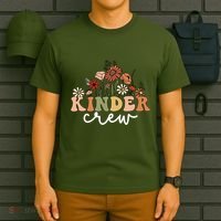 Kinder Crew Back To School Kindergarten Teacher Kinder Garten T-Shirt thumb 6