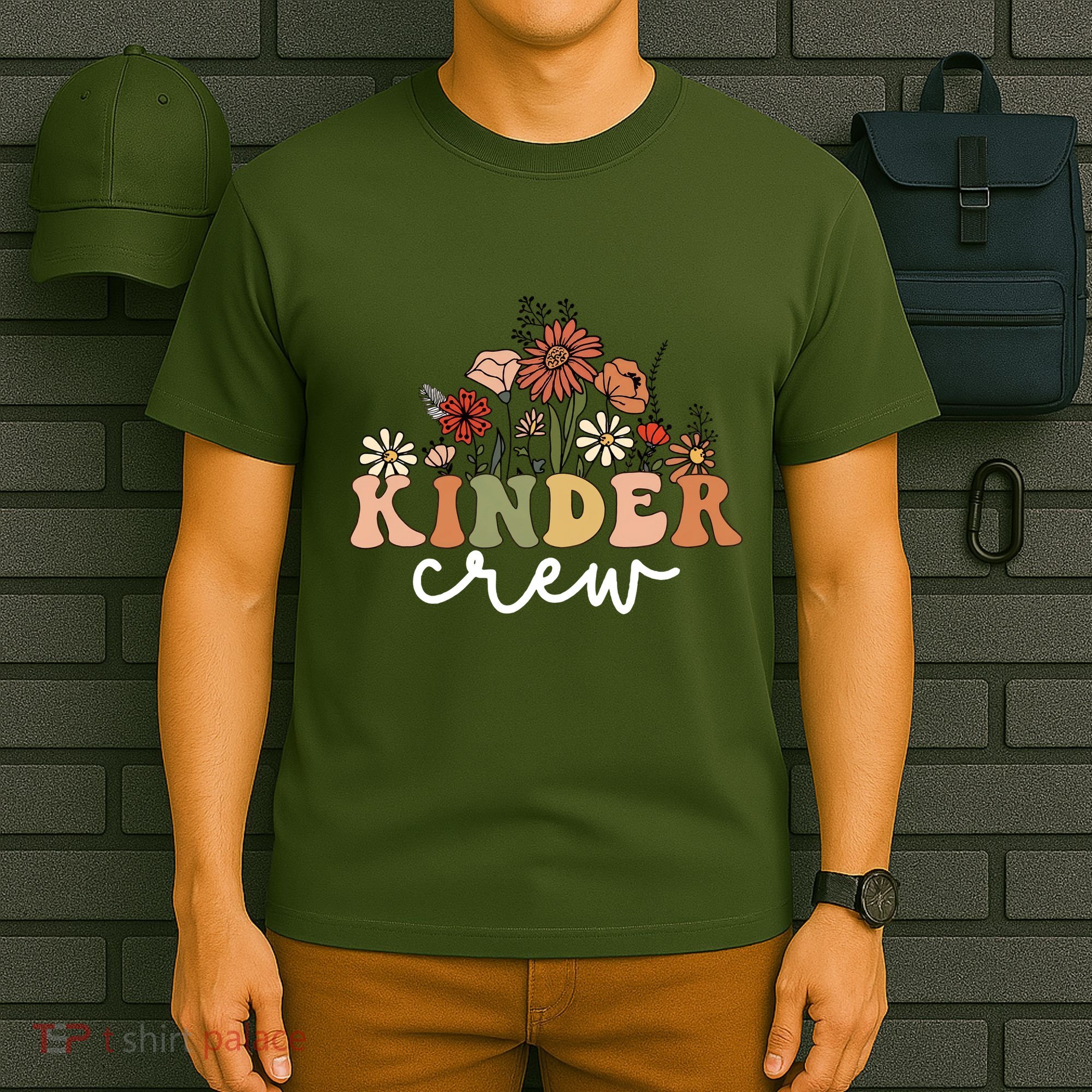 Kinder Crew Back To School Kindergarten Teacher Kinder Garten T-Shirt