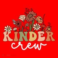 Kinder Crew Back To School Kindergarten Teacher Kinder Garten Santa Hat thumb 1