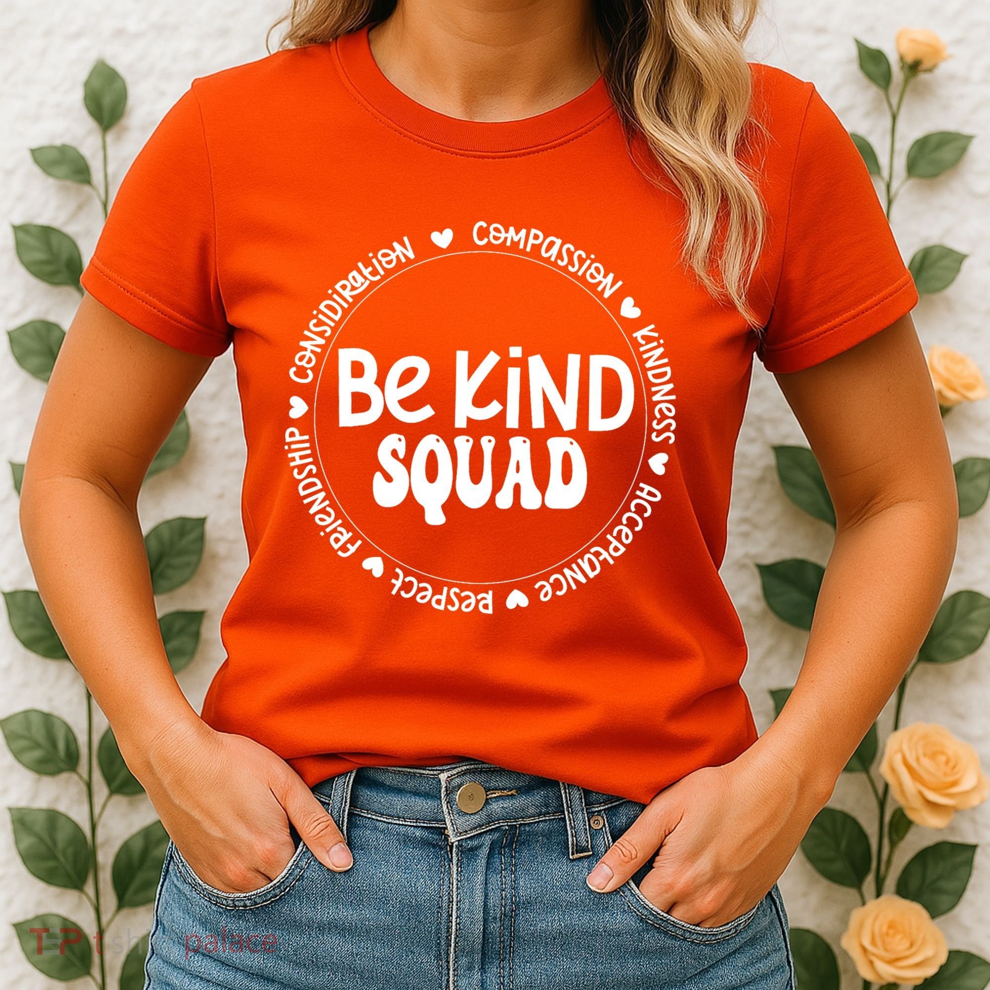 Kids Children Be Kind Squad We Wear Orange For Unity Day Women's T-Shirt