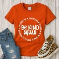 Kids Children Be Kind Squad We Wear Orange For Unity Day Women's T-Shirt thumb 3