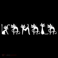 Kamala Cat Cute Cat Shaped Font Letters Subtle Comma La Kids Sweatshirt thumb 2