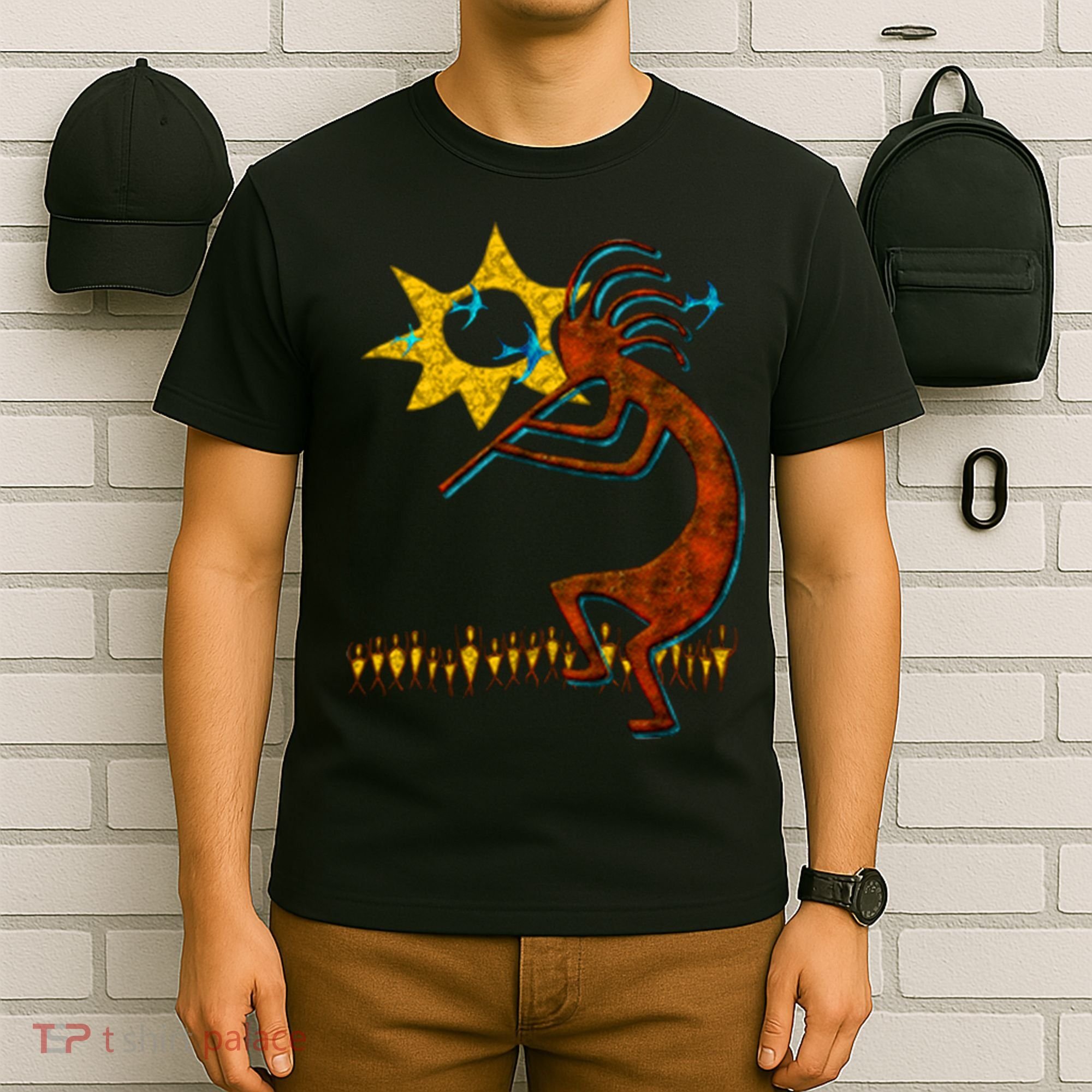 Kokopelli Concert Cool Fashion Native American T-Shirt