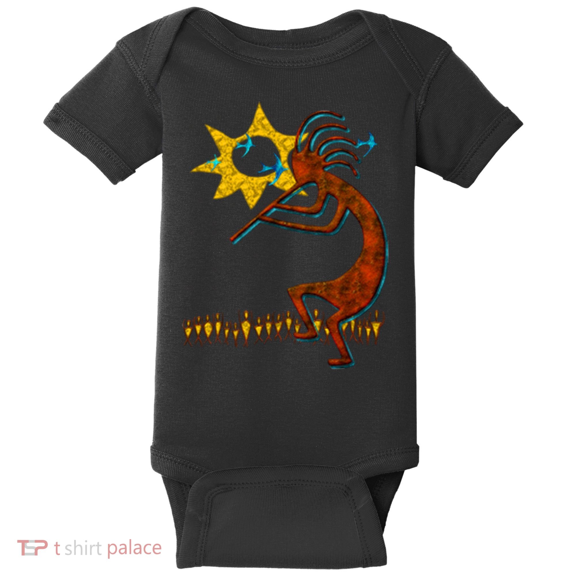 Kokopelli Concert Cool Fashion Native American Baby Bodysuit