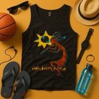 Kokopelli Concert Cool Fashion Native American Tank Top thumb 4