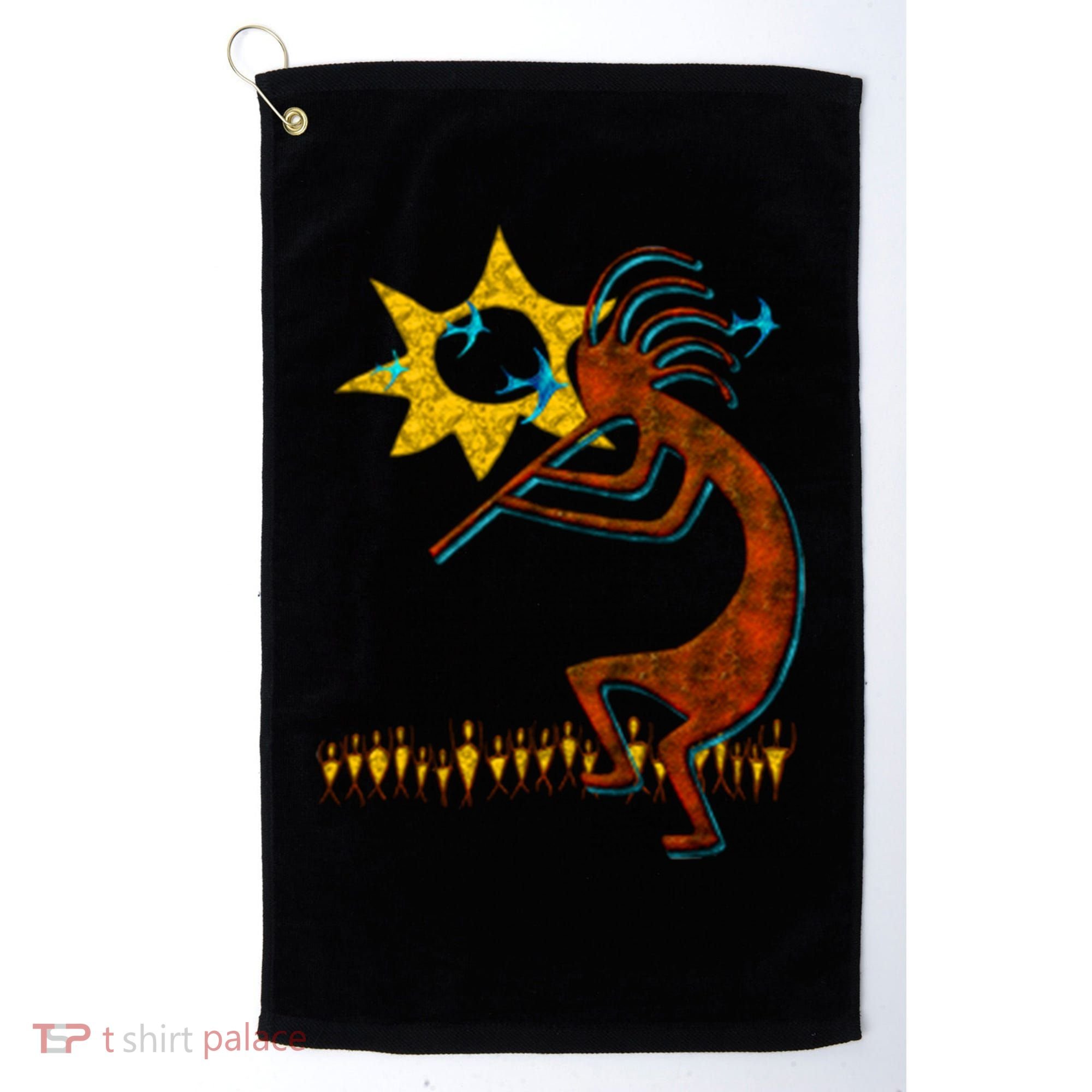 Kokopelli Concert Cool Fashion Native American Golf Towel