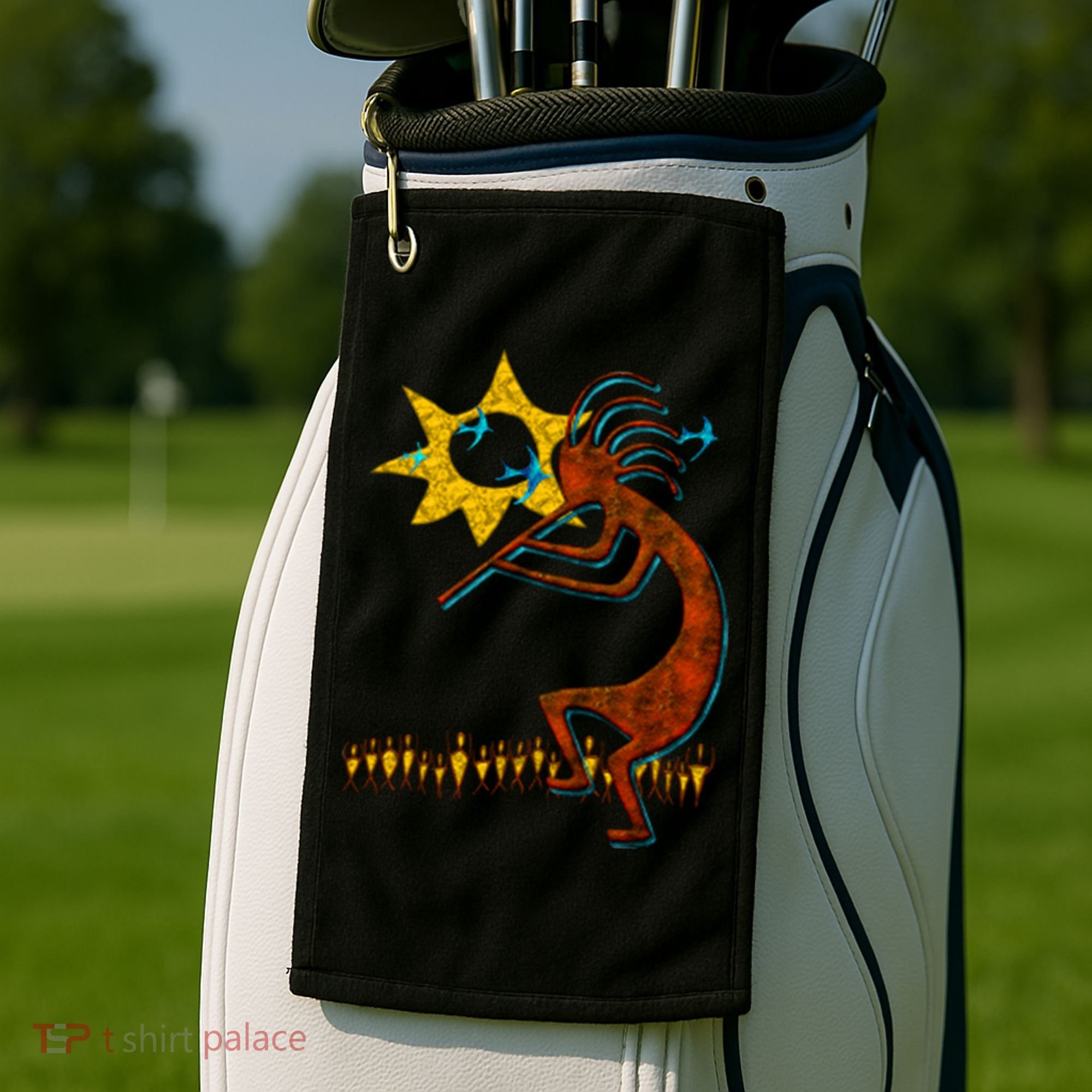 Kokopelli Concert Cool Fashion Native American Golf Towel