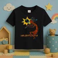 Kokopelli Concert Cool Fashion Native American Toddler T-Shirt thumb 3