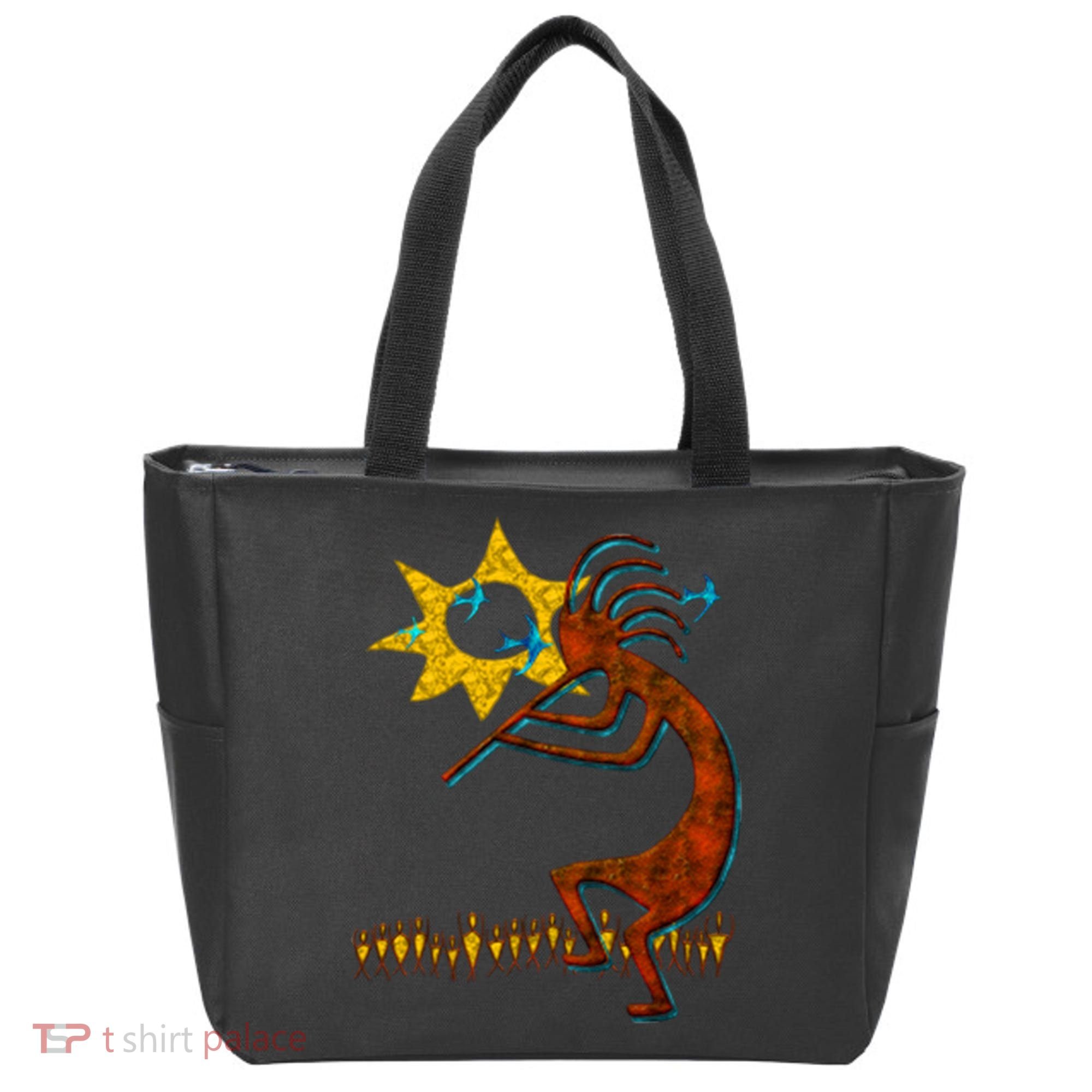Kokopelli Concert Cool Fashion Native American Tote Bag