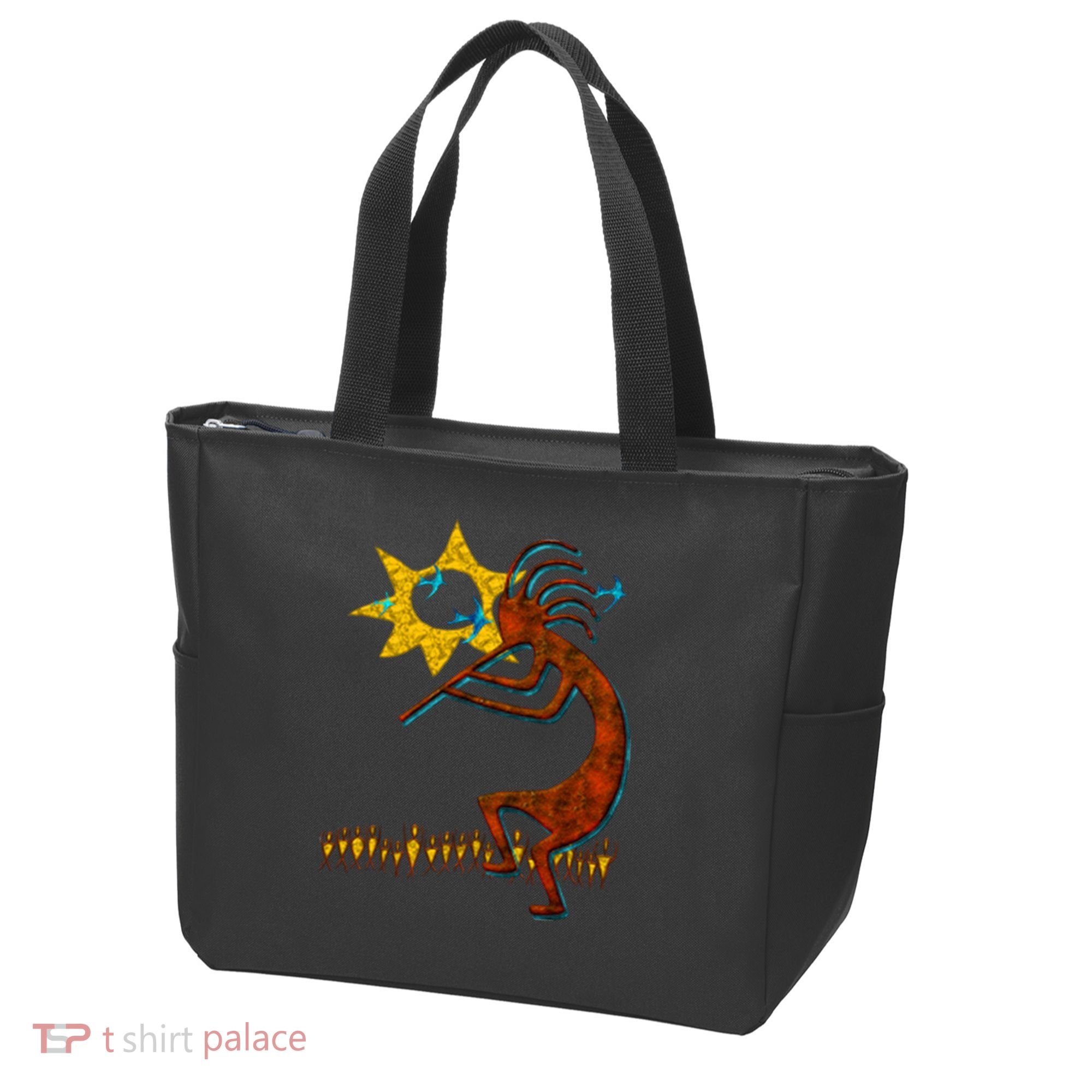 Kokopelli Concert Cool Fashion Native American Tote Bag