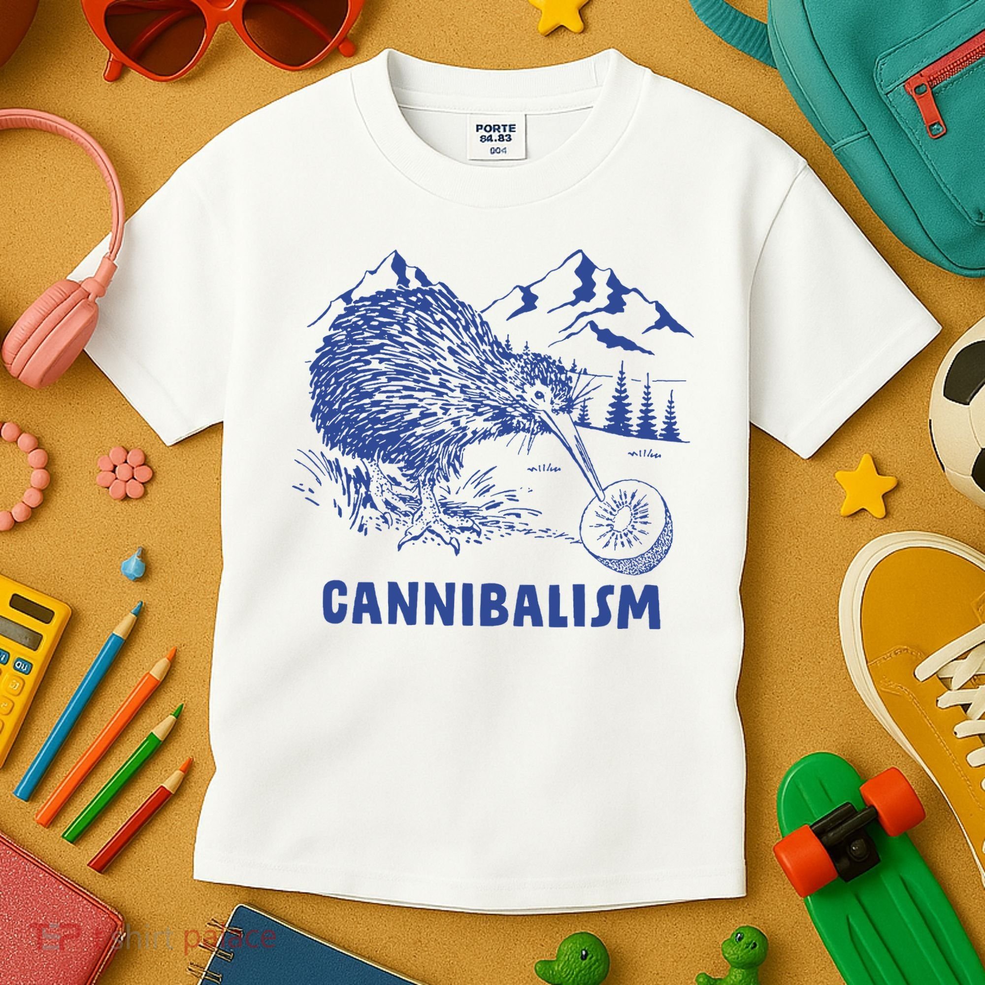 Kiwi Cannibal Cannibalism Kids T-Shirt