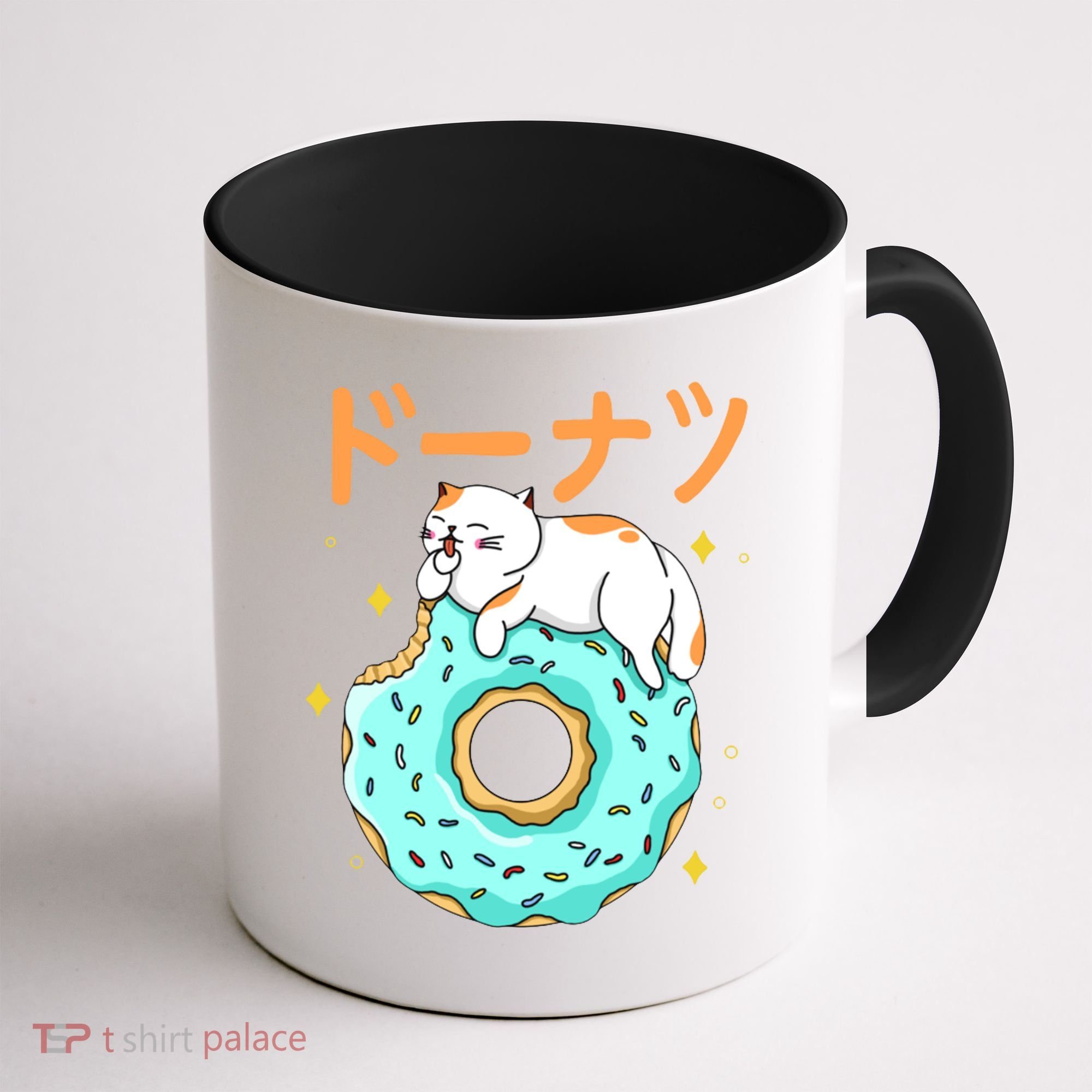Kawaii Cat Donut Coffee Mug