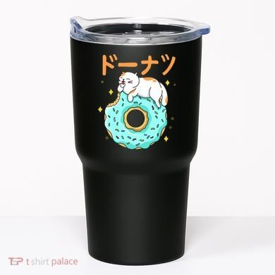 Kawaii Cat Donut Tumbler