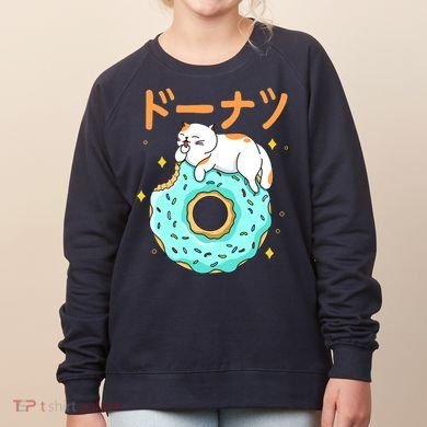 Kawaii Cat Donut Women's Sweatshirt