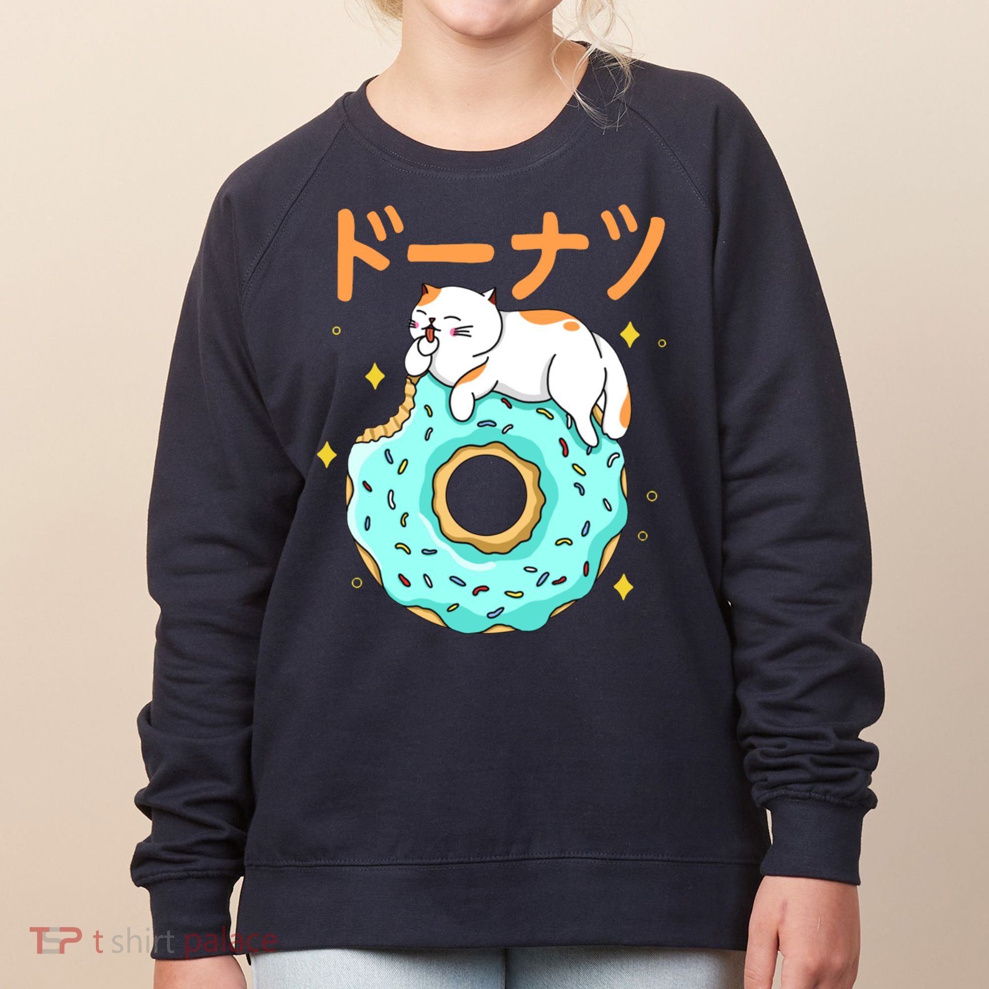 Kawaii Cat Donut Women's Sweatshirt