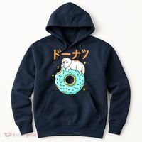 Kawaii Cat Donut Hoodie thumb 0