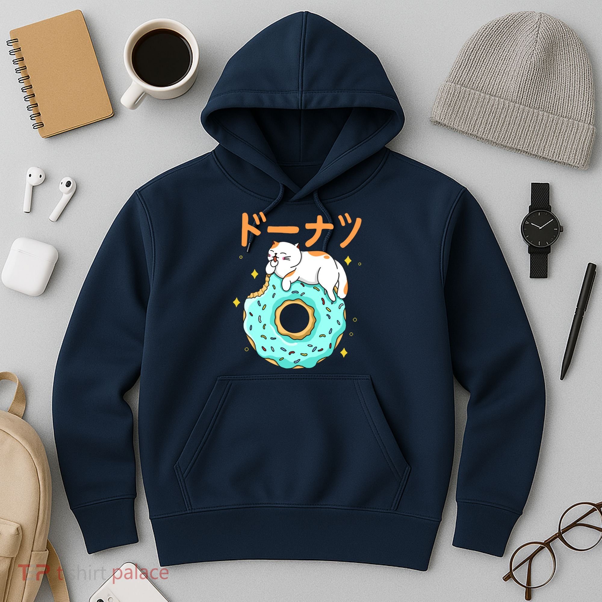 Kawaii Cat Donut Hoodie