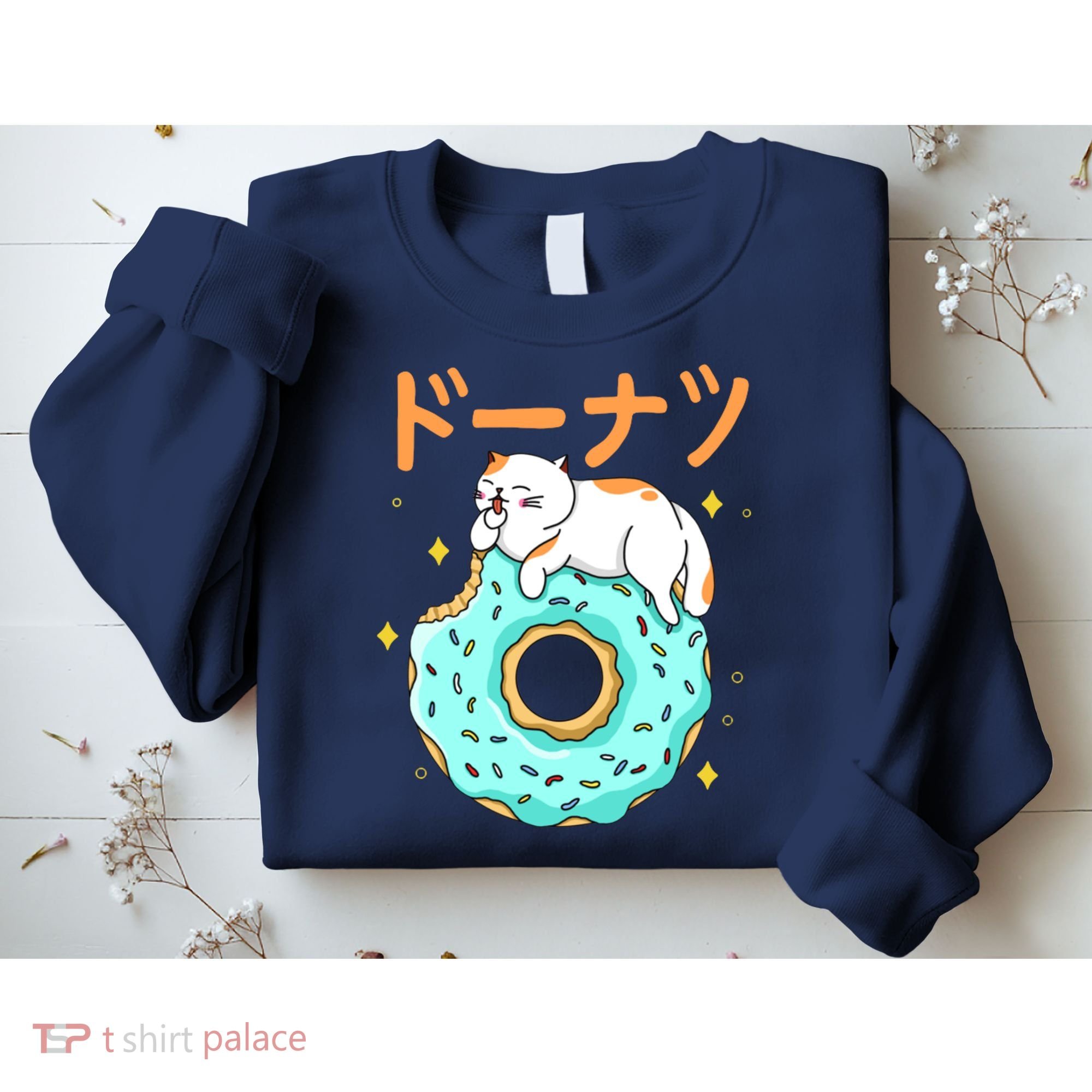 Kawaii Cat Donut Sweatshirt