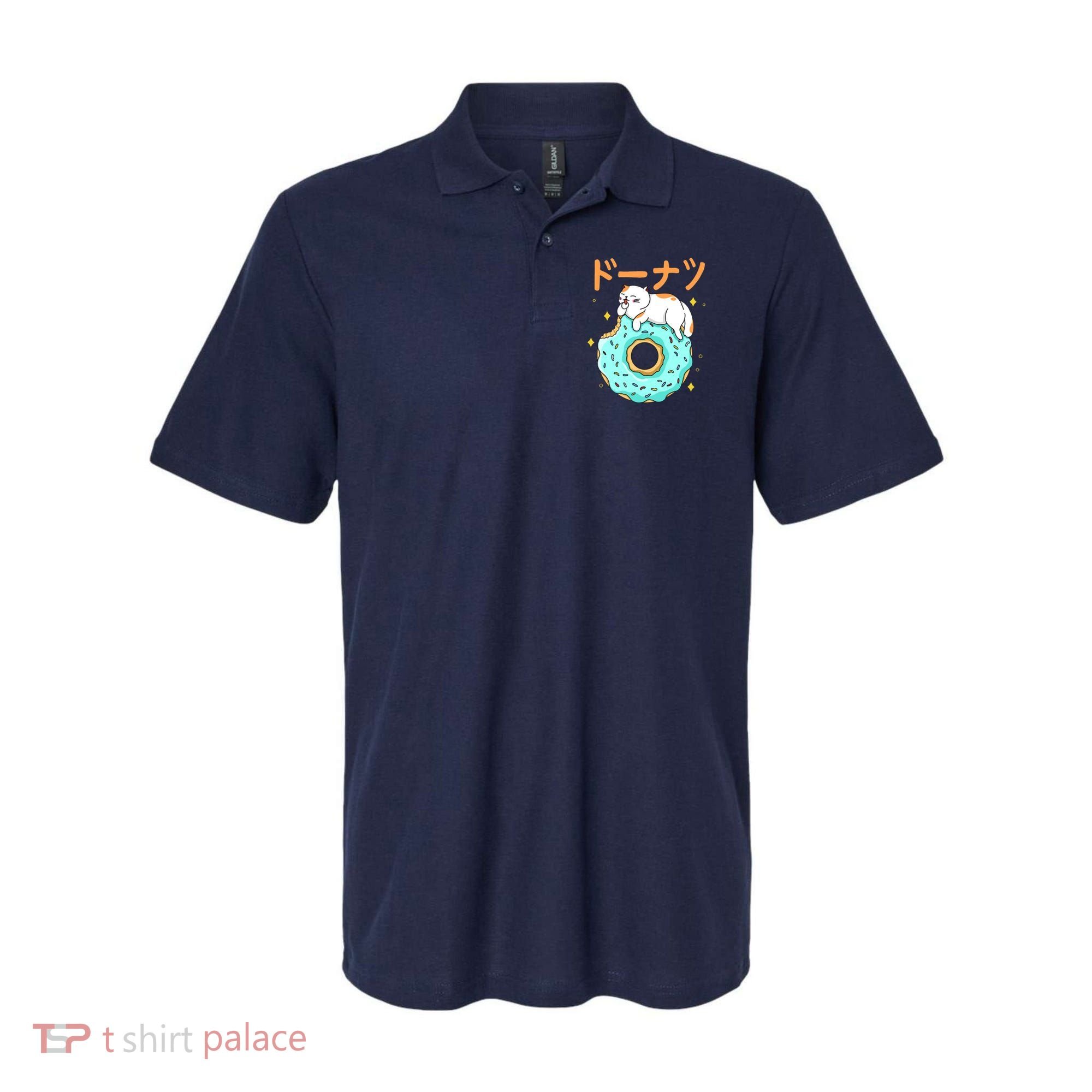 Kawaii Cat Donut Polo