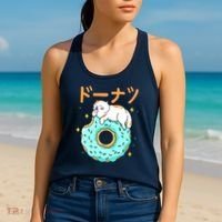 Kawaii Cat Donut Women's Tank Top thumb 2