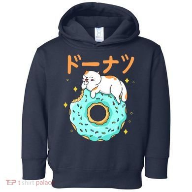 Kawaii Cat Donut Toddler Hoodie