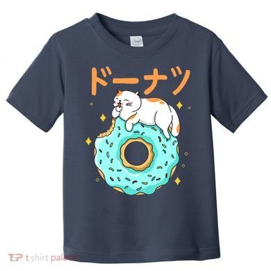Kawaii Cat Donut Toddler T-Shirt