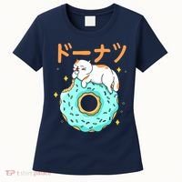 Kawaii Cat Donut Women's T-Shirt thumb 0