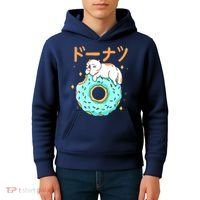 Kawaii Cat Donut Kids Hoodie thumb 4