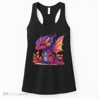 Kawaii Cute Dragon Anime Perfect Boy Girl Dragon Women's Tank Top thumb 0