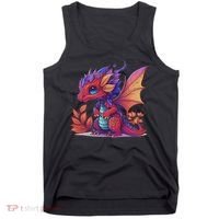 Kawaii Cute Dragon Anime Perfect Boy Girl Dragon Tank Top thumb 0