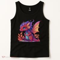 Kawaii Cute Dragon Anime Perfect Boy Girl Dragon Tank Top thumb 2