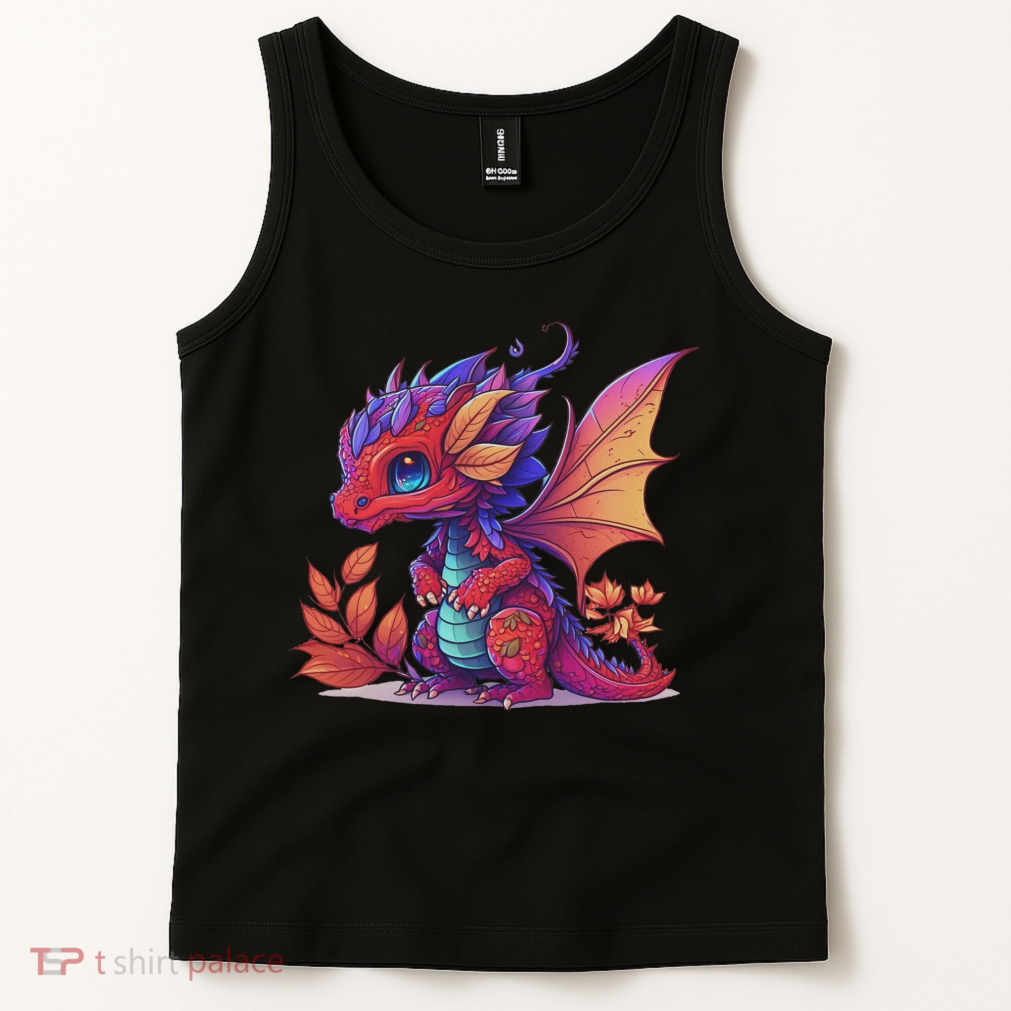 Kawaii Cute Dragon Anime Perfect Boy Girl Dragon Tank Top