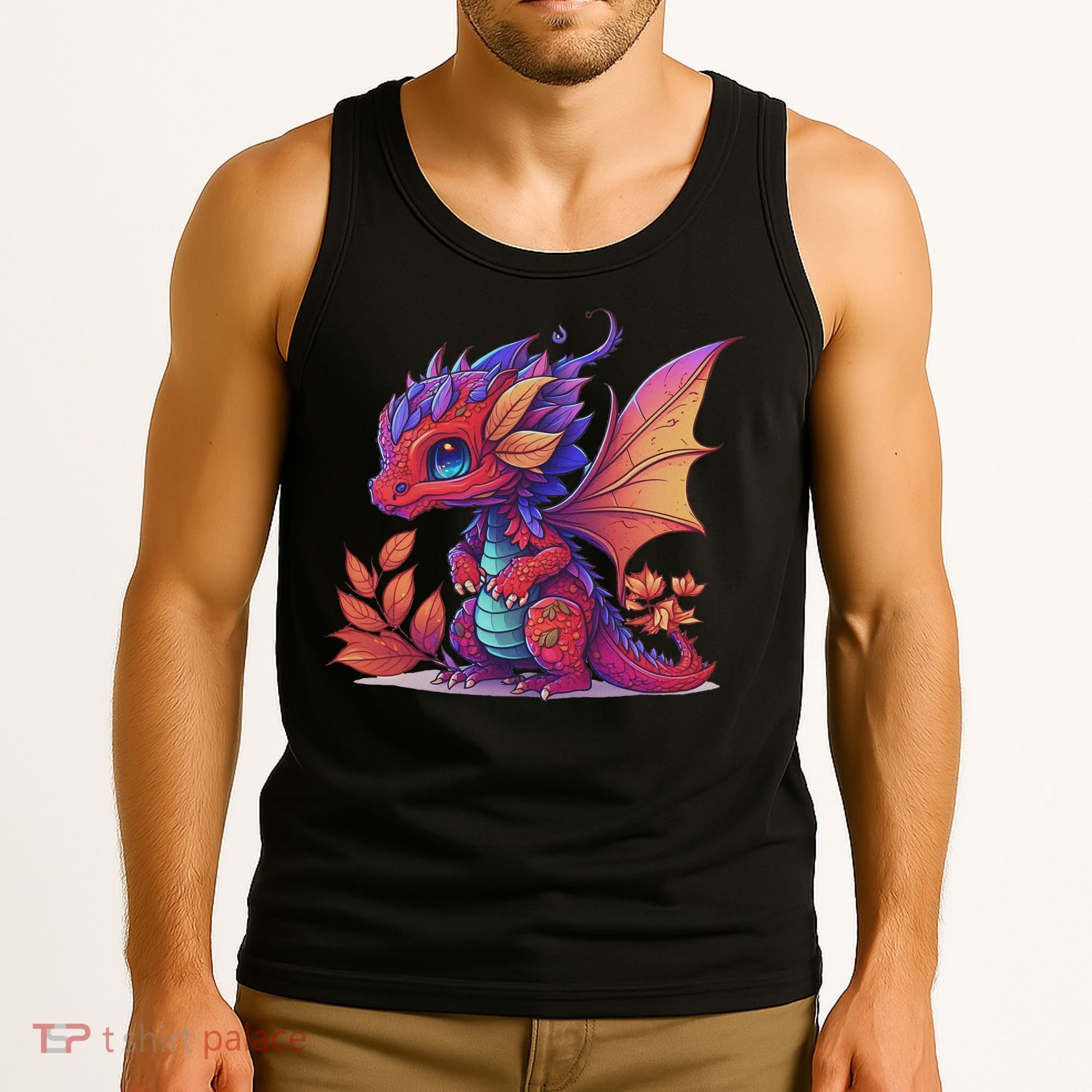 Kawaii Cute Dragon Anime Perfect Boy Girl Dragon Tank Top