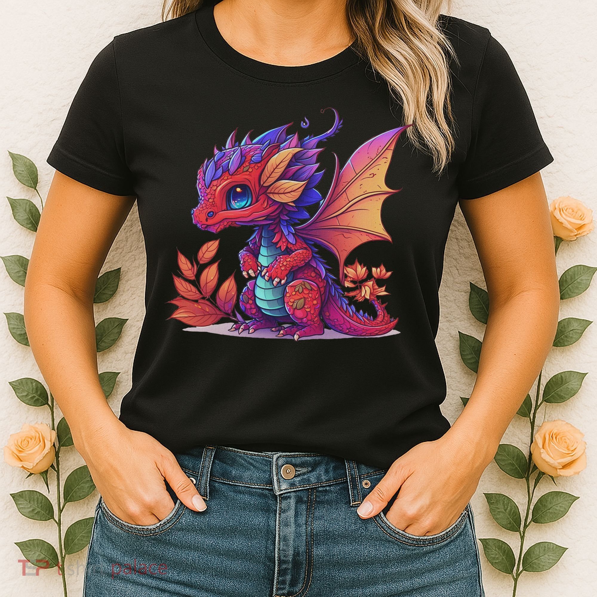 Kawaii Cute Dragon Anime Perfect Boy Girl Dragon Women's T-Shirt
