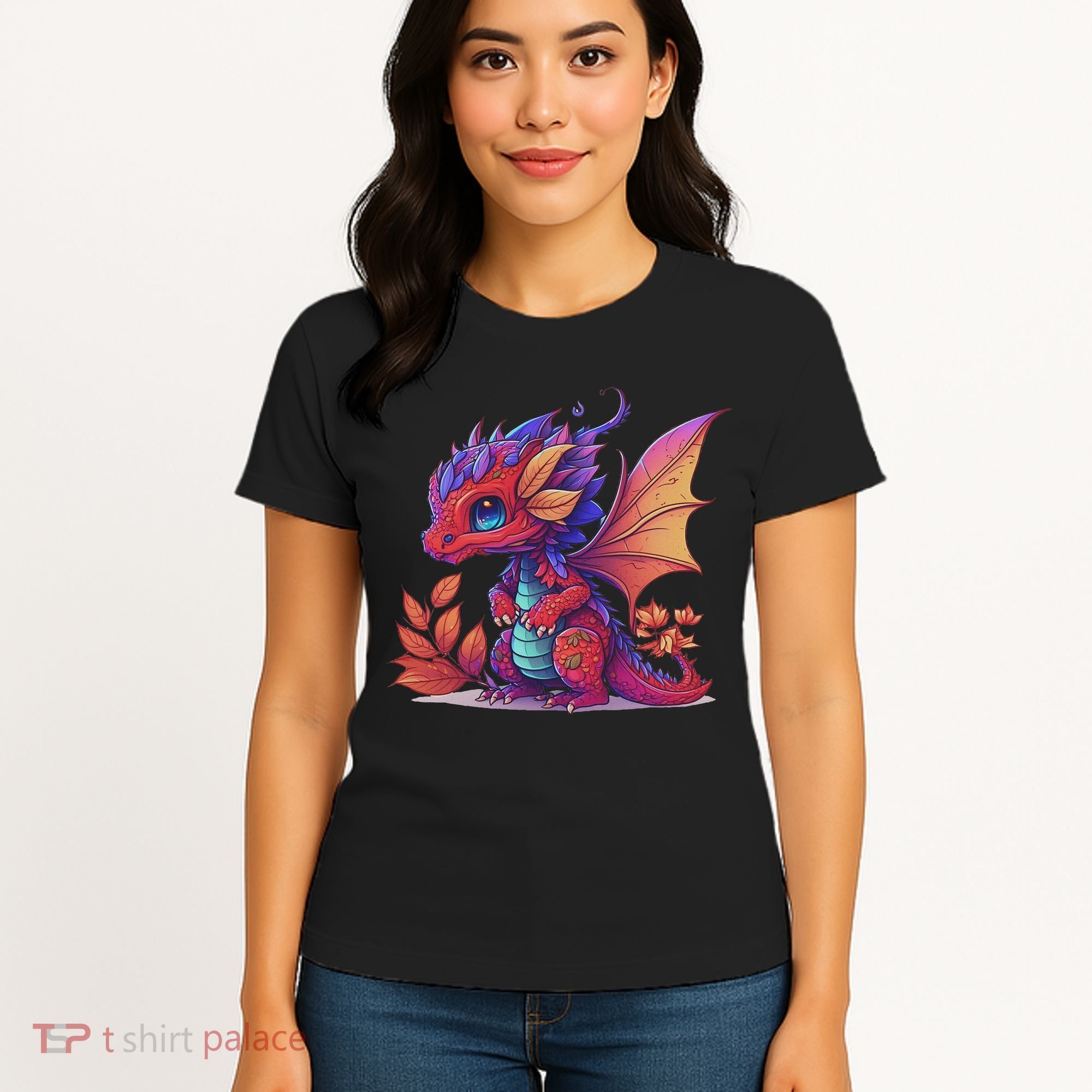 Kawaii Cute Dragon Anime Perfect Boy Girl Dragon Women's T-Shirt