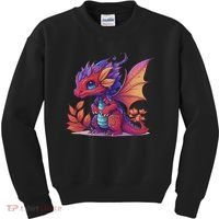 Kawaii Cute Dragon Anime Perfect Boy Girl Dragon Kids Sweatshirt thumb 0