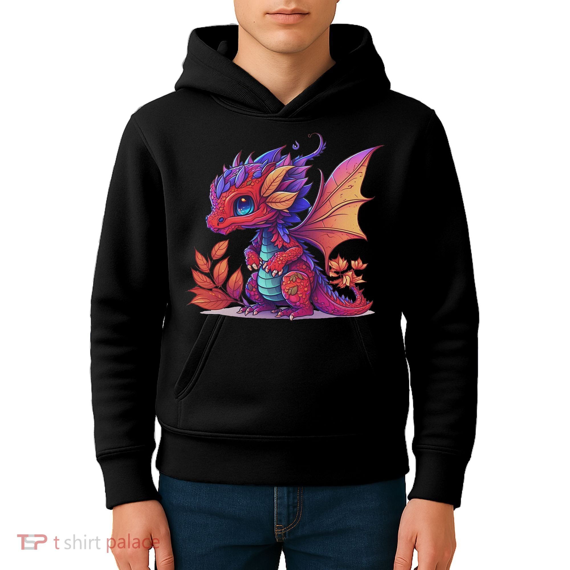Kawaii Cute Dragon Anime Perfect Boy Girl Dragon Kids Hoodie