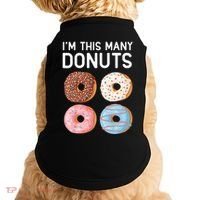 Kids Cute Donut 4th Birthday Im This Many Donuts 4 Year Old Doggie Tank thumb 0