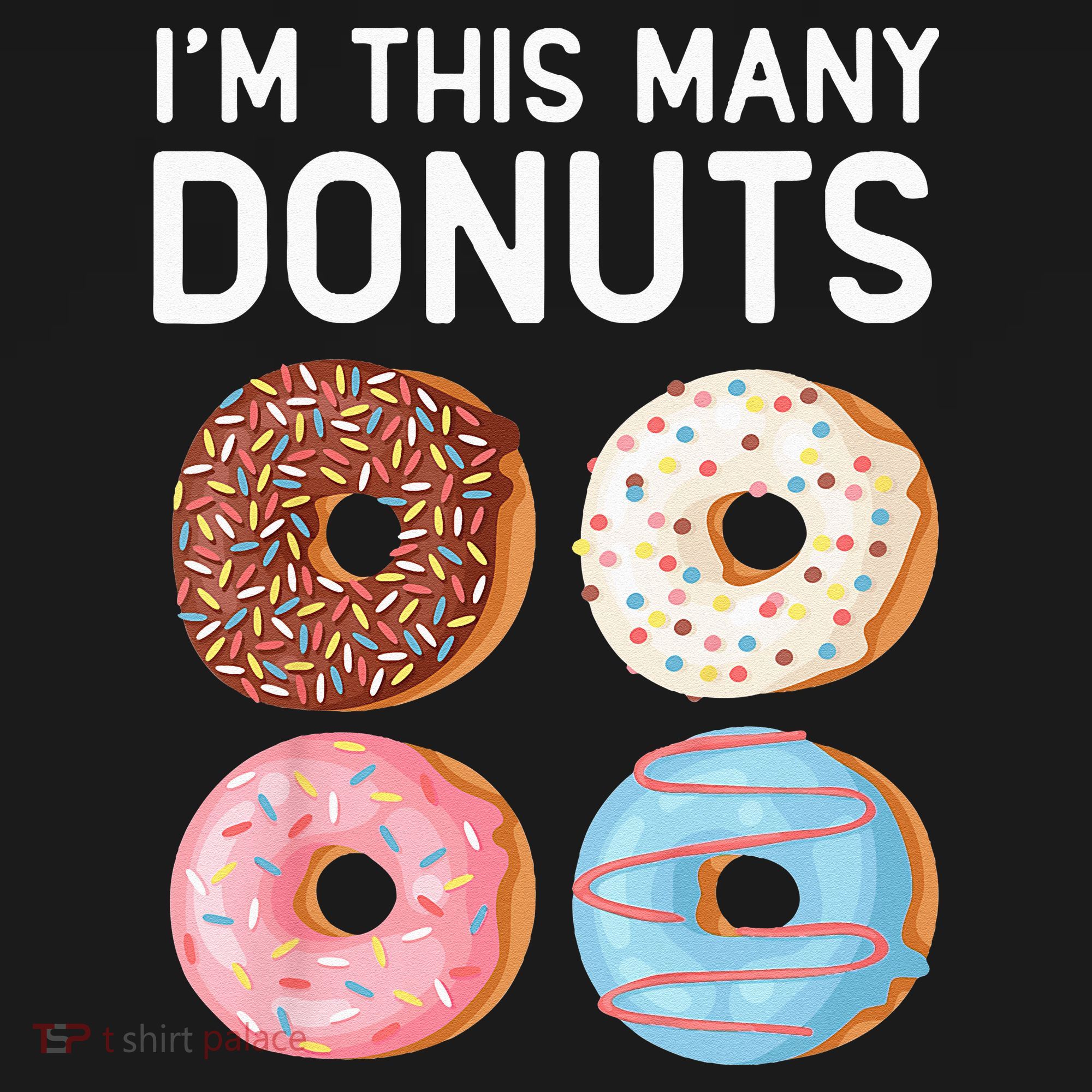 Kids Cute Donut 4th Birthday Im This Many Donuts 4 Year Old Mousepad