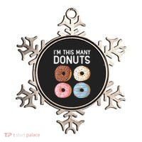 Kids Cute Donut 4th Birthday Im This Many Donuts 4 Year Old Ornament thumb 0