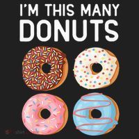 Kids Cute Donut 4th Birthday Im This Many Donuts 4 Year Old Golf Towel thumb 3