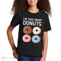 Kids Cute Donut 4th Birthday Im This Many Donuts 4 Year Old Kids T-Shirt thumb 2