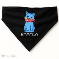 Kamala Cat Eat Fish Funny Harris Trump 2024 USA-Made Doggie Bandana thumb 0