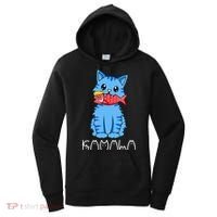 Kamala Cat Eat Fish Funny Harris Trump 2024 Women's Hoodie thumb 0