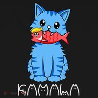 Kamala Cat Eat Fish Funny Harris Trump 2024 Baby Bodysuit thumb 2